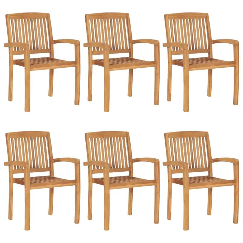 Hard teakhout tuinstoelen met fijn geschuurd ontwerp voor rustieke charme - 6 - Tuinstoelen