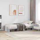 Harde houten bedframe voor een goede nachtrust - Betongrijs / 75 x 190 cm - Bedden & bedframes