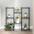 Hoek-Plantenstandaard van IJzer voor Decoratie en Tuingebruik - 1 / Zonder wiel - Plantenstandaarden