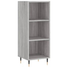 Hoge kast in grijs sonoma met ijzeren poten voor een trendy interieur - Dressoirs & buffetkasten