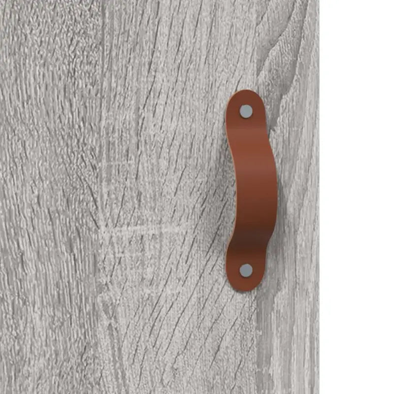 Hoge kast in grijs sonoma met ijzeren poten voor een trendy interieur - Dressoirs & buffetkasten