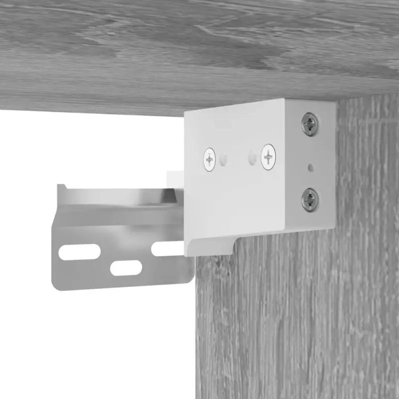 Hoge kast in grijs sonoma van bewerkt hout met elegante uitstraling - Dressoirs & buffetkasten