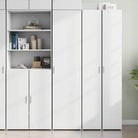 Hoge kast in grijs sonoma van bewerkt hout voor een stijlvolle interieurubouw - Wit / 1 - Dressoirs & buffetkasten