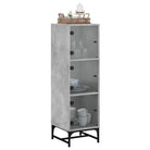 Hoge kast met glazen deuren voor een trendy en duurzame uitstraling - Dressoirs & buffetkasten