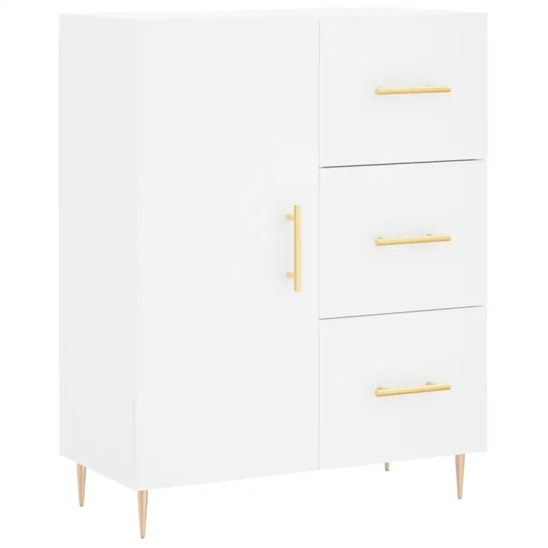 Hoge kast met ijzeren poten van bewerkt hout voor een stijlvolle look - Dressoirs & buffetkasten