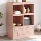 Hoge kast met koudgewalst staal voor een moderne uitstraling - Roze / 1 - Dressoirs & buffetkasten