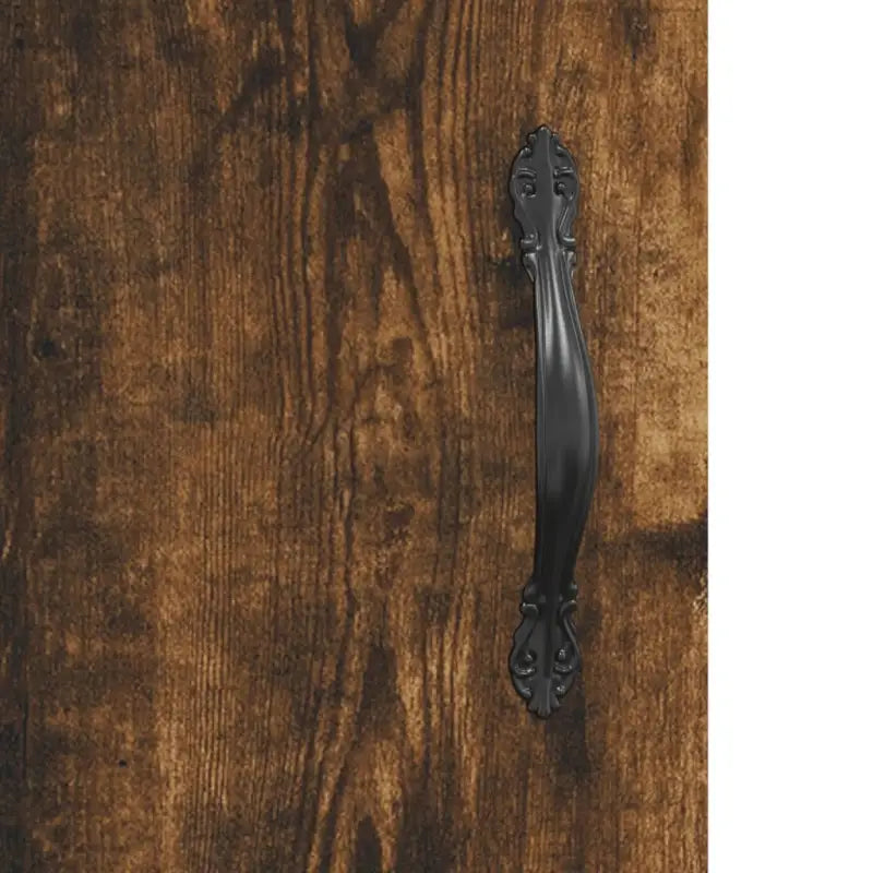 Hoge kast met metalen poten uit bewerkt hout voor moderne charme - Dressoirs & buffetkasten