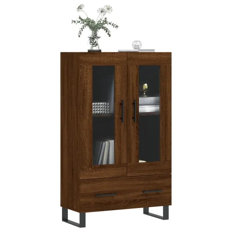 Hoge kast met metalen poten van bewerkt hout voor moderne stijl - Dressoirs & buffetkasten