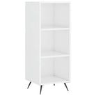 Hoge kast van bewerkt hout in hoogglans wit voor een trendy interieur - Dressoirs & buffetkasten