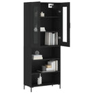 Hoge kast van bewerkt hout met charme en duurzame kwaliteit - Dressoirs & buffetkasten