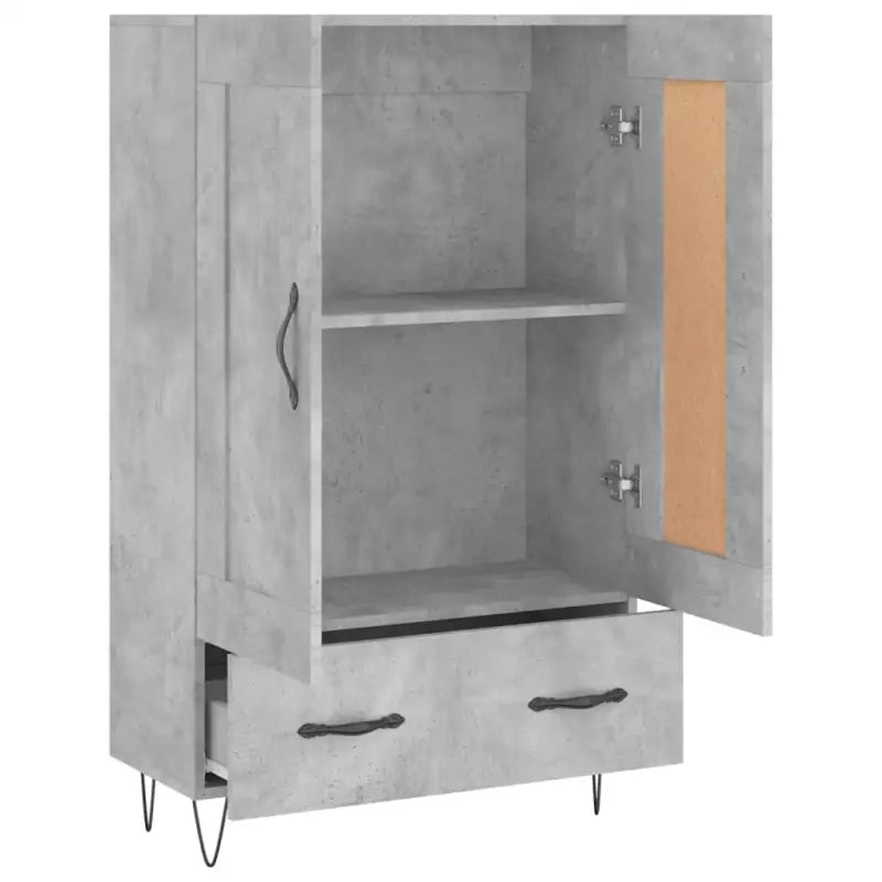 Hoge kast van bewerkt hout met duurzame charme - Dressoirs & buffetkasten