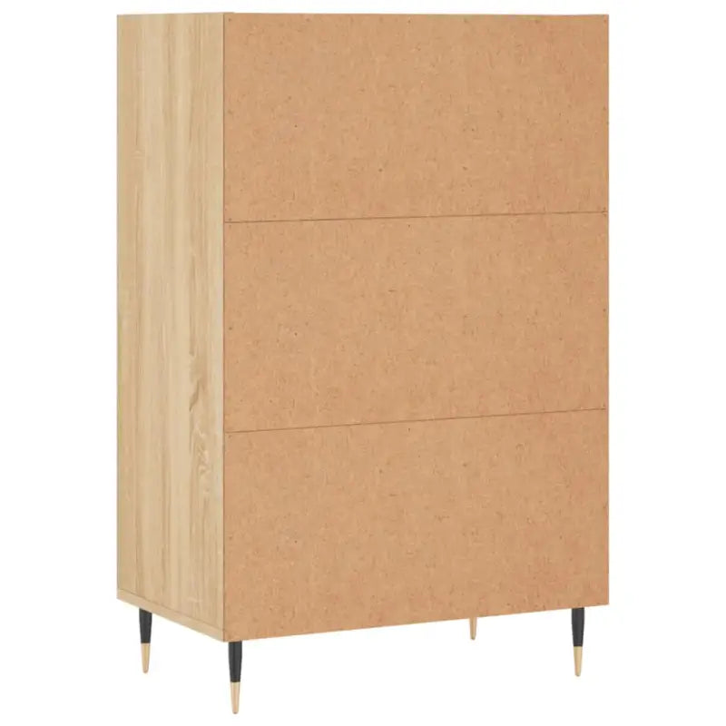 Hoge kast van bewerkt hout met duurzame en stijlvolle afwerking - Dressoirs & buffetkasten