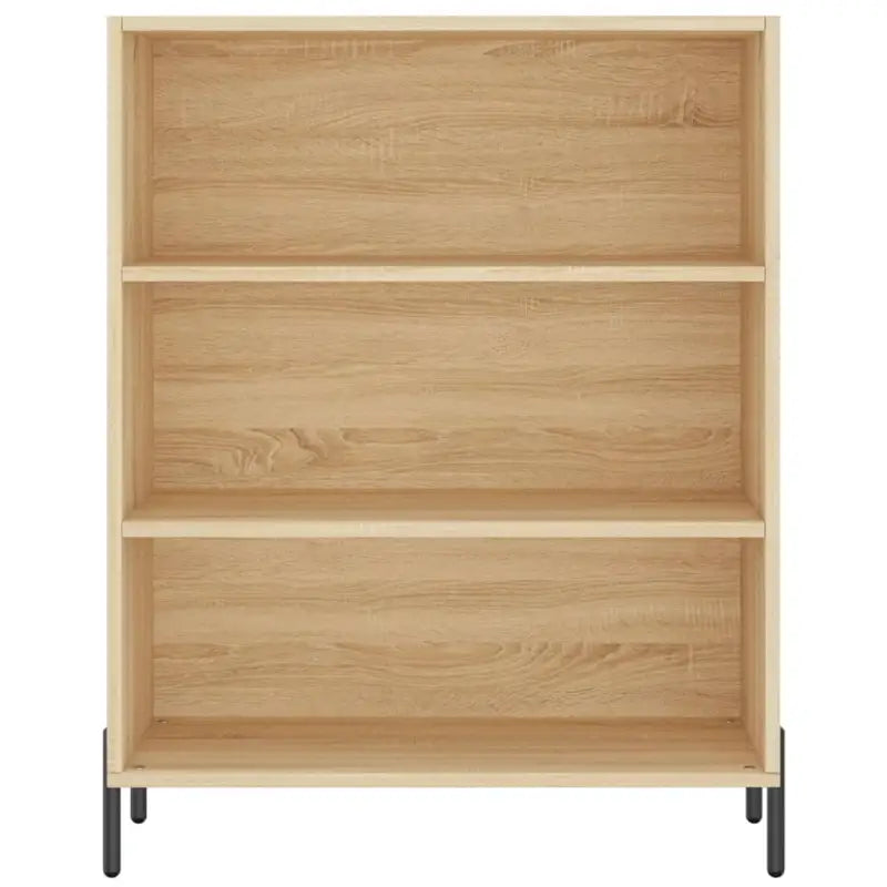 Hoge kast van bewerkt hout met metalen poten voor een moderne uitstraling - Dressoirs & buffetkasten