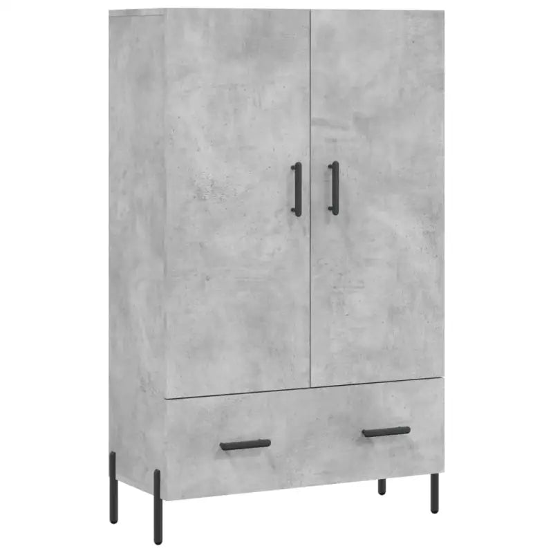 Hoge kast van bewerkt hout met metalen poten voor moderne stijl - Dressoirs & buffetkasten