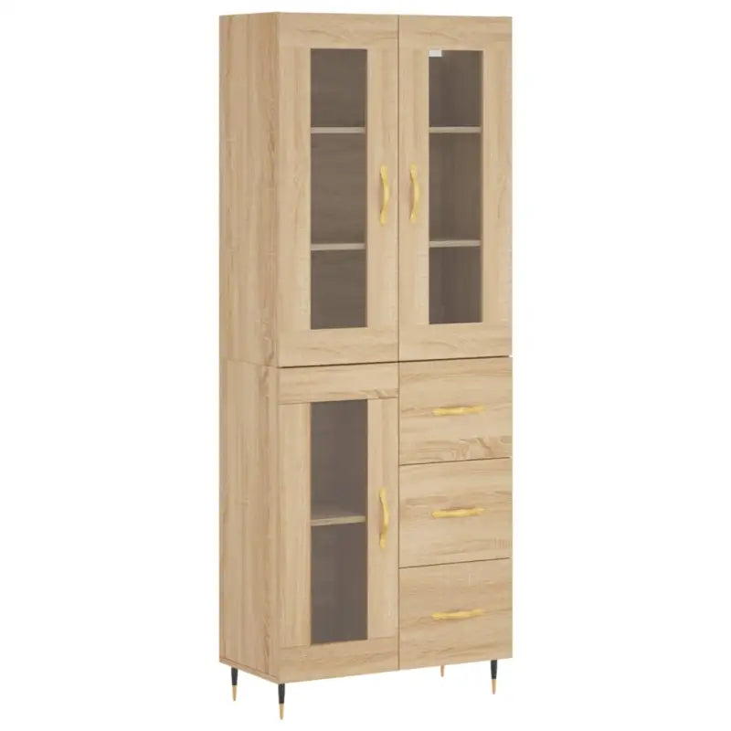 Hoge kast van bewerkt hout met unieke charme en duurzame kwaliteit - Dressoirs & buffetkasten