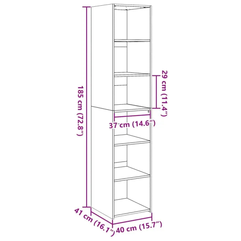 Hoge kast van bewerkt hout voor een elegante uitstraling in je bestaande interieur - Dressoirs & buffetkasten