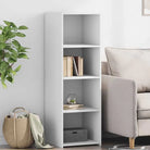 Hoge kast van bewerkt hout voor een klassieke interieurstijl - Wit / 1 - Dressoirs & buffetkasten