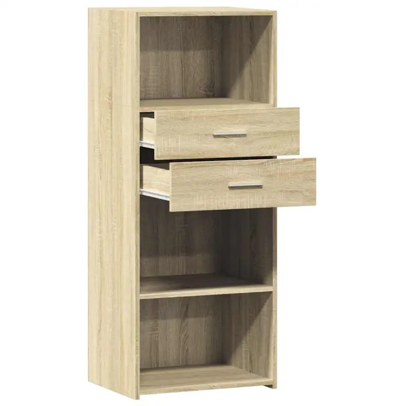Hoge kast van bewerkt hout voor een stijlvolle inrichting - Dressoirs & buffetkasten