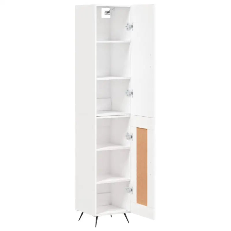 Hoge kast van bewerkt hout voor een trendy en duurzame interieurstijl - Dressoirs & buffetkasten