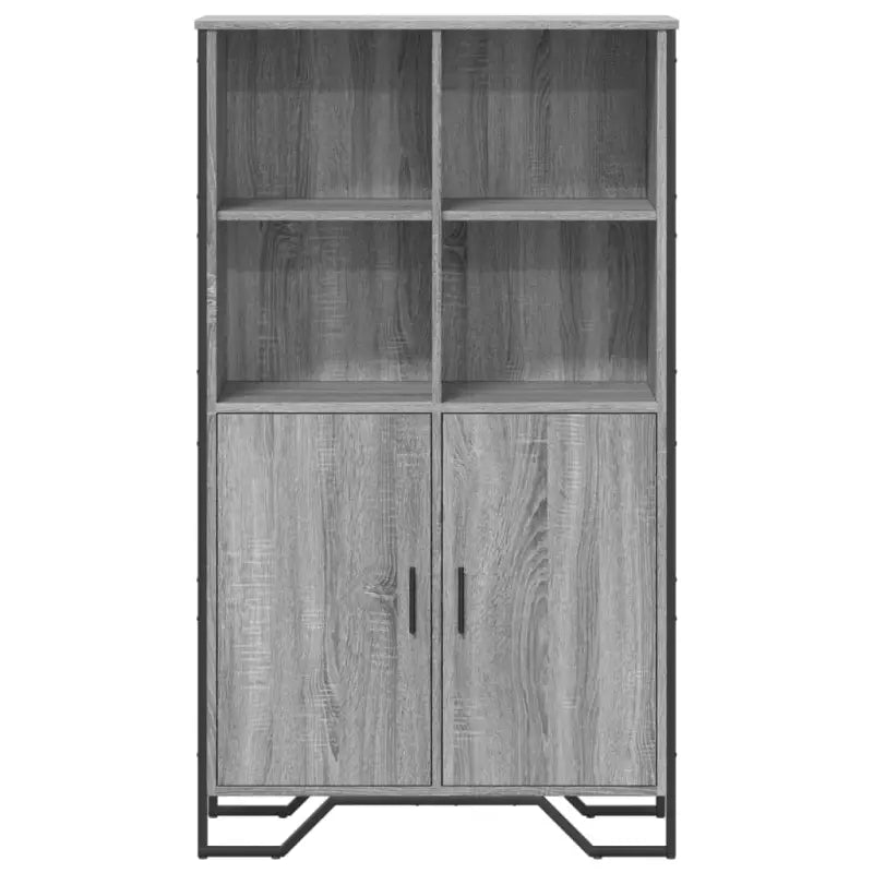 Hoge kast van grijs Sonoma eiken voor een stijlvolle inrichting - Dressoirs & buffetkasten
