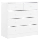 Hoge kast van massief grenenhout met kleine lade opbergruimte - Dressoirs & buffetkasten