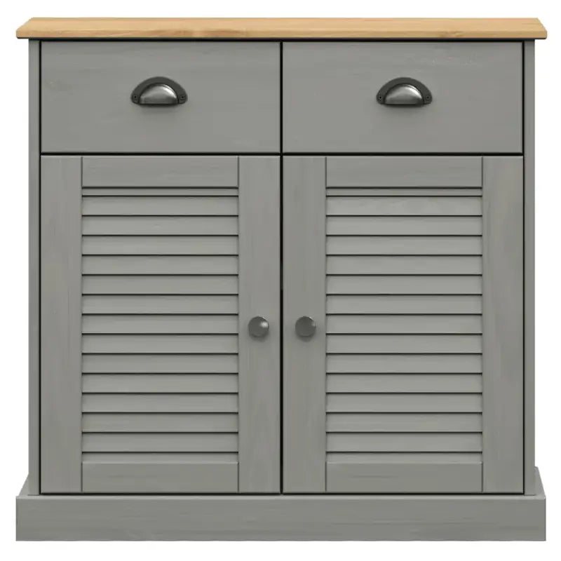 Hoge kast van massief grenenhout met ruime afmetingen deur - Dressoirs & buffetkasten