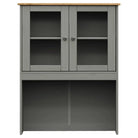 Hoge kast van massief grenenhout met ruime afmetingen deur - Dressoirs & buffetkasten