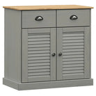 Hoge kast van massief grenenhout met ruime afmetingen deur - Dressoirs & buffetkasten