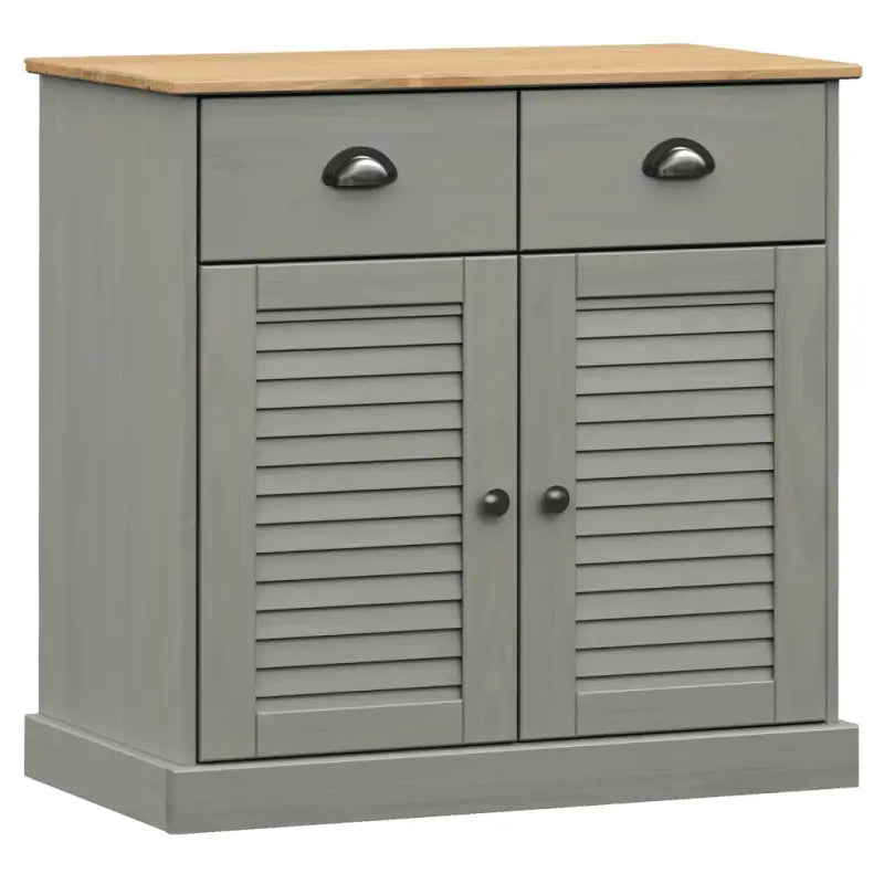 Hoge kast van massief grenenhout met ruime afmetingen deur - Dressoirs & buffetkasten