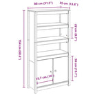 Hoge kast van massief grenenhout voor een klassieke uitstraling - Dressoirs & buffetkasten
