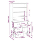 Hoge kast van massief grenenhout voor jouw interieur - Dressoirs & buffetkasten