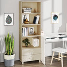 Hoge kast van massief grenenhout voor uw interieur - Honingbruin / 1 - Dressoirs & buffetkasten