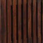 Hoge kast van massief mangohout met industriële uitstraling - Cd- & dvd-kasten