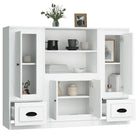Hoge kasten van bewerkt hout voor een stijlvolle bestaande interieur - Dressoirs & buffetkasten