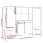 Hoge kasten van bewerkt hout voor een stijlvolle bestaande interieur - Dressoirs & buffetkasten