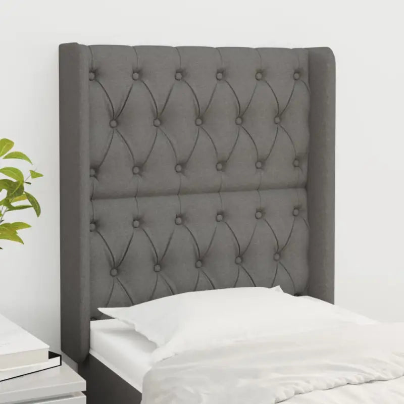Hoofdbord en Voetbord levering bevat 147x16x118 voor elke slaapkamer - Donkergrijs / 83 x 16 x 118/128 cm / 1