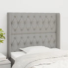 Hoofdbord en Voetbord levering bevat 147x16x118 voor elke slaapkamer - Lichtgrijs / 93 x 16 x 118/128 cm / 1