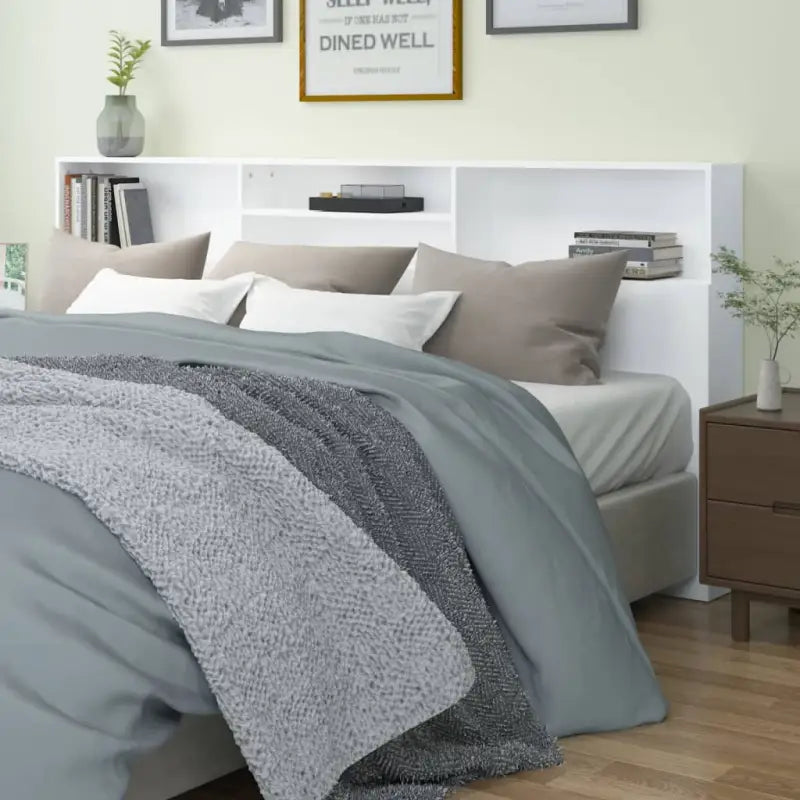 Hoofdborden en voetborden in hoogglans wit voor de slaapkamer - Wit / 1 - Hoofdborden en voetborden