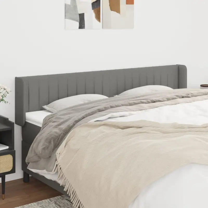 Hoofdborden en voetborden levering bevat 103x16x118 een stijlvolle toevoeging - Donkergrijs / 163 x 16 x 78/88 cm / 1