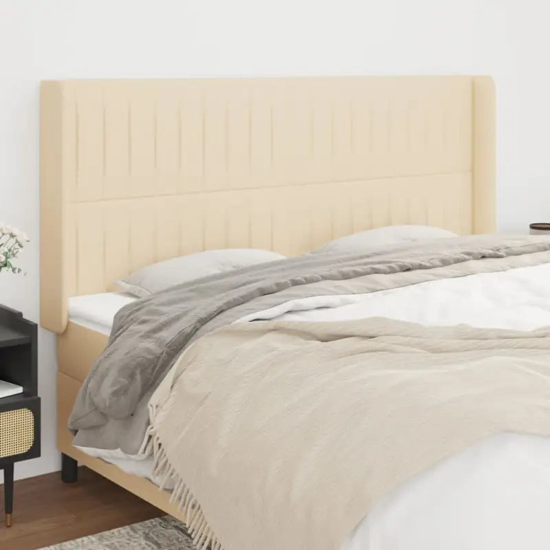 Hoofdborden en voetborden levering bevat 103x16x118 een stijlvolle toevoeging - Crème / 203 x 16 x 118/128 cm / 1