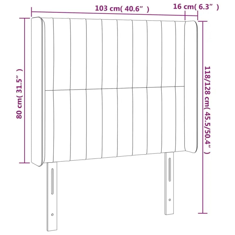 Hoofdborden en voetborden levering bevat 103x16x118 een stijlvolle toevoeging - Hoofdborden en voetborden