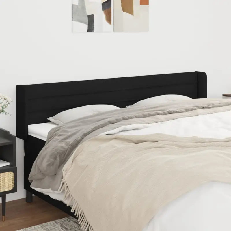 Hoofdborden en voetborden levering bevat 147x16x118 voor elke slaapkamer - Zwart / 163 x 16 x 78/88 cm / 1