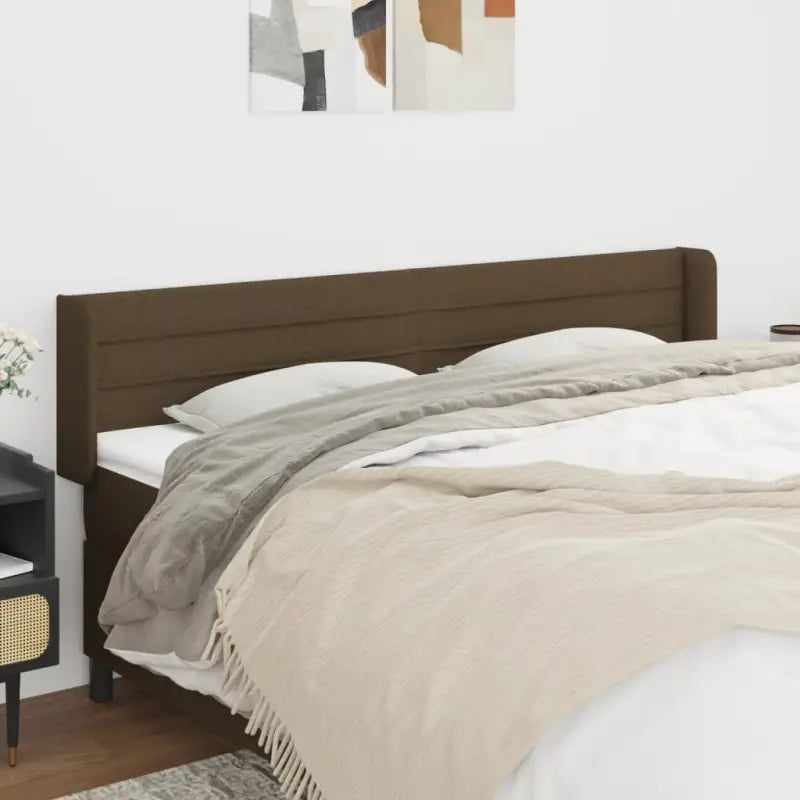 Hoofdborden en voetborden levering bevat 147x16x118 voor elke slaapkamer - Donkerbruin / 183 x 16 x 78/88 cm / 1