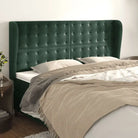 Hoofdborden en voetborden levering bevat luxe fluweel voor elke slaapkamer - Donkergroen / 183 x 23 x 118/128 cm / 1