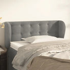 Hoofdborden en voetborden levering bevat luxe fluweel voor elke slaapkamer - Lichtgrijs / 83 x 23 x 78/88 cm / 1