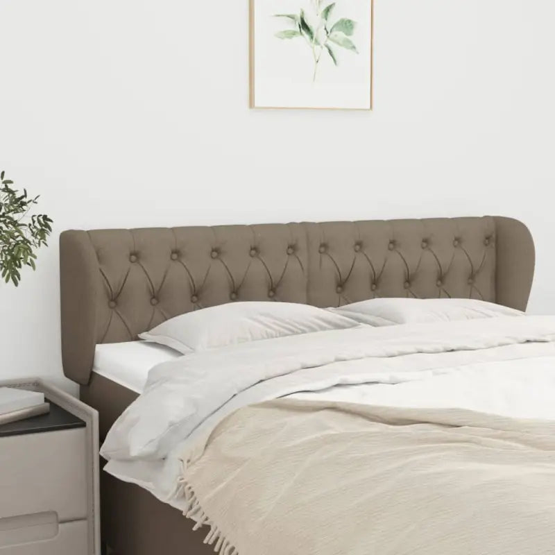 Hoofdborden en voetborden levering bevat met duurzaam en trendy ontwerp - Taupe / 147 x 23 x 78/88 cm / 1 - Hoofdborden