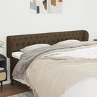 Hoofdborden en voetborden levering bevat met duurzaam en trendy ontwerp - Donkerbruin / 203 x 23 x 78/88 cm / 1