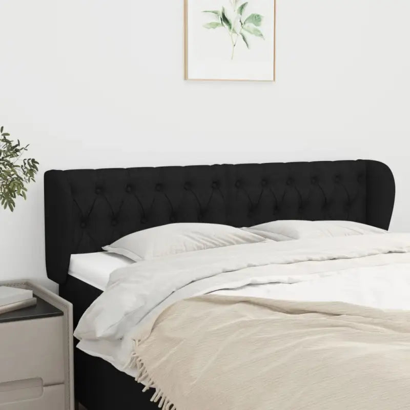 Hoofdborden en voetborden levering bevat met duurzaam en trendy ontwerp - Zwart / 147 x 23 x 78/88 cm / 1 - Hoofdborden