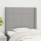 Hoofdborden en voetborden levering bevat met duurzaam en trendy ontwerp - Lichtgrijs / 83 x 16 x 118/128 cm / 1
