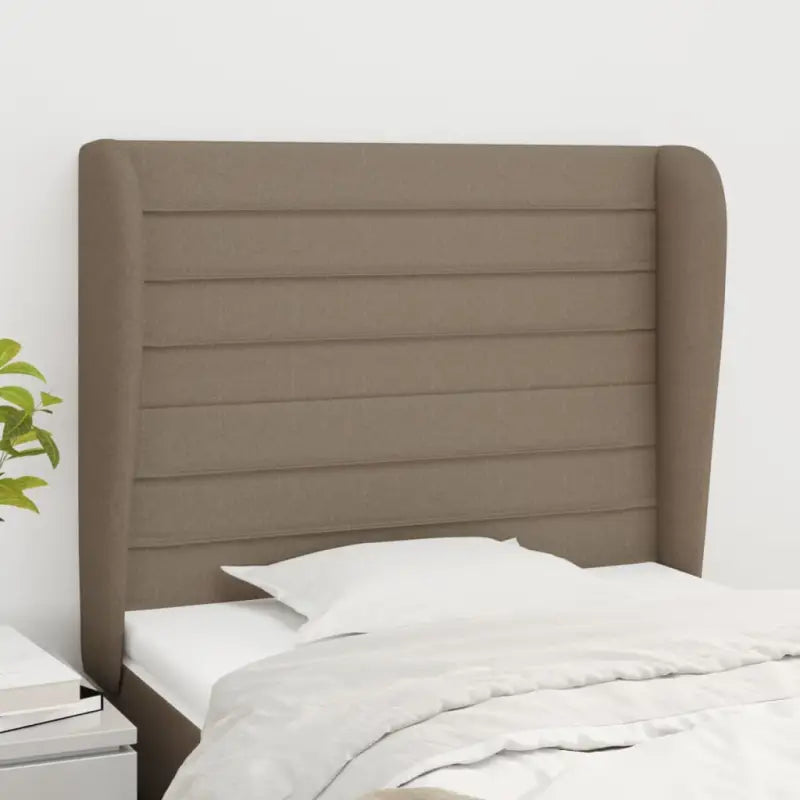 Hoofdborden en voetborden levering bevat met een trendy en duurzaam ontwerp - Taupe / 83 x 23 x 118/128 cm / 1